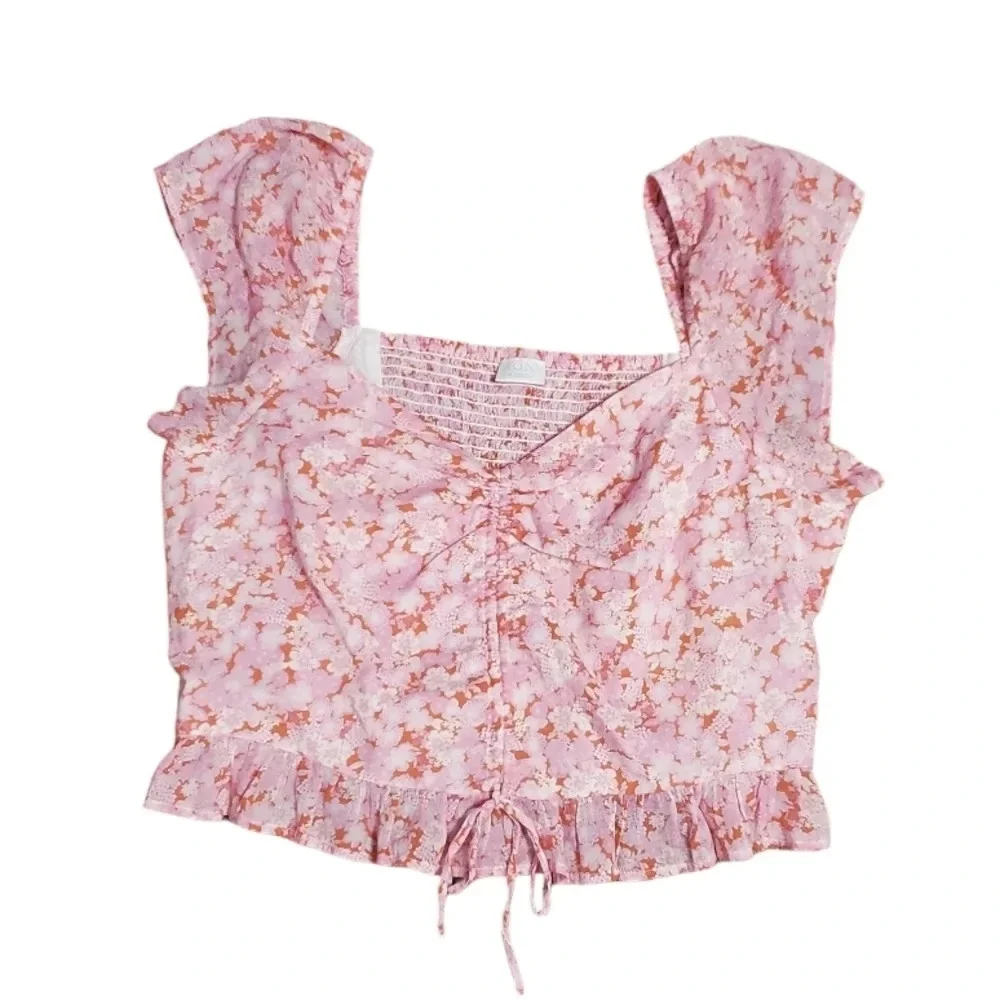 NWOT Abound Women's 2 PC Floral Top & Moxie Skirt Set 2X